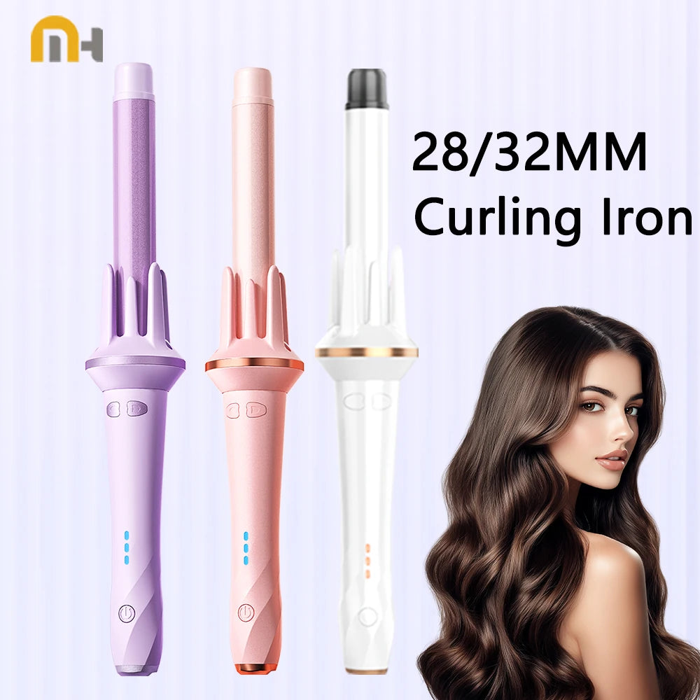 Automatic Hair Curler 28mm/32mm Large Wave Curling Iron Anion Fast Heating Professional Styling Curlers Curling Wand Hair Waver