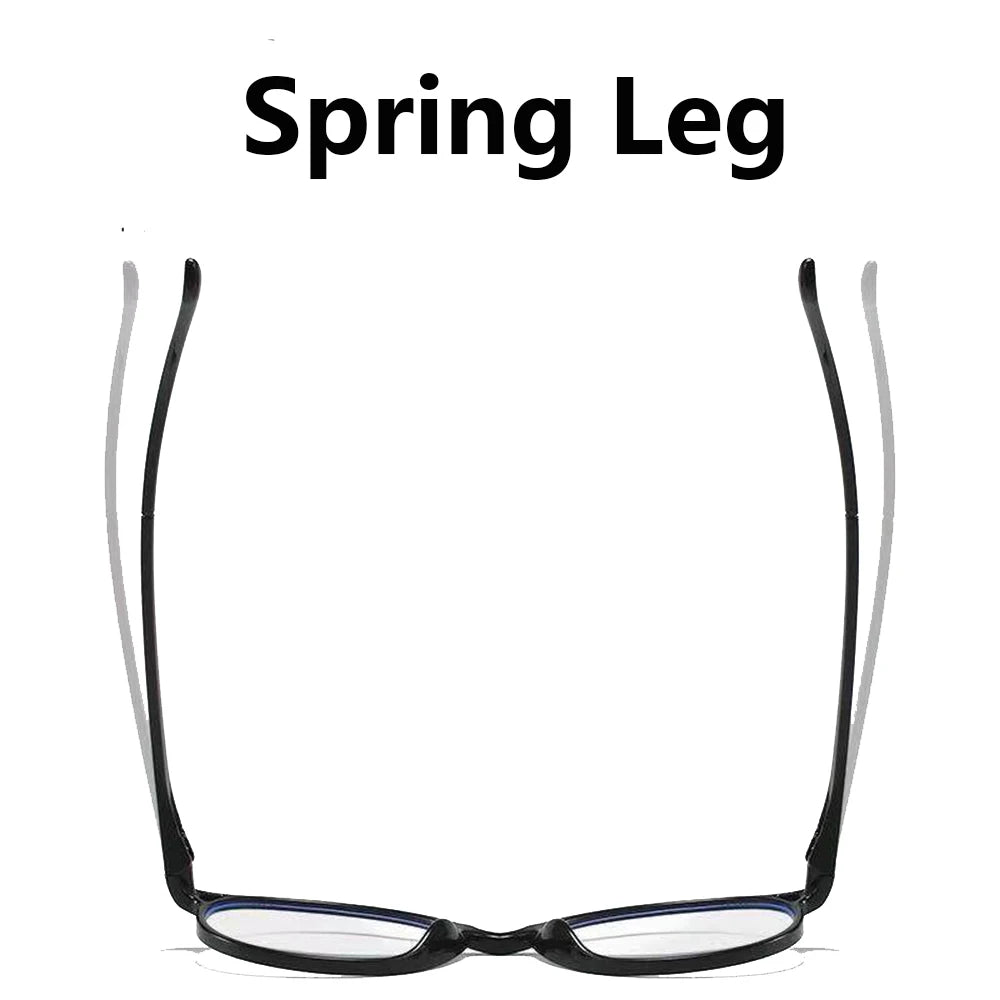 2 PCS Fashion Reading Glasses Blue Light Blocking Fashion Readers Spring Hinge with Pattern Print Eyeglasses