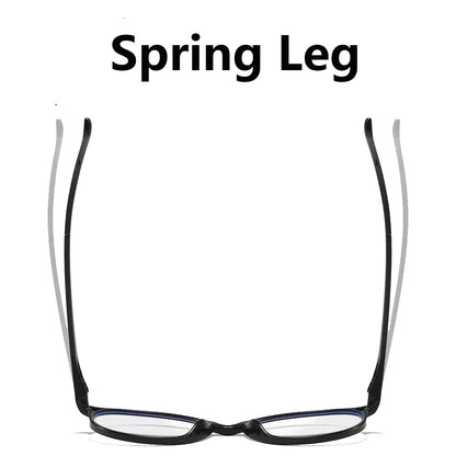 2 PCS Fashion Reading Glasses Blue Light Blocking Fashion Readers Spring Hinge with Pattern Print Eyeglasses