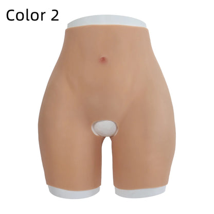 YUERUGOU Silicone Butt Hip Enhancement Women Open Crotch Pants Artificial Hip Shaper Padded Cosplay African Woman Plus Size Wear