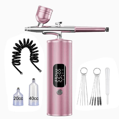 Airbrush Nail with Compressor Cordless Mini Airbrush Nail Kit Portable Electric Mini Spray Gun Multifunctional beauty device