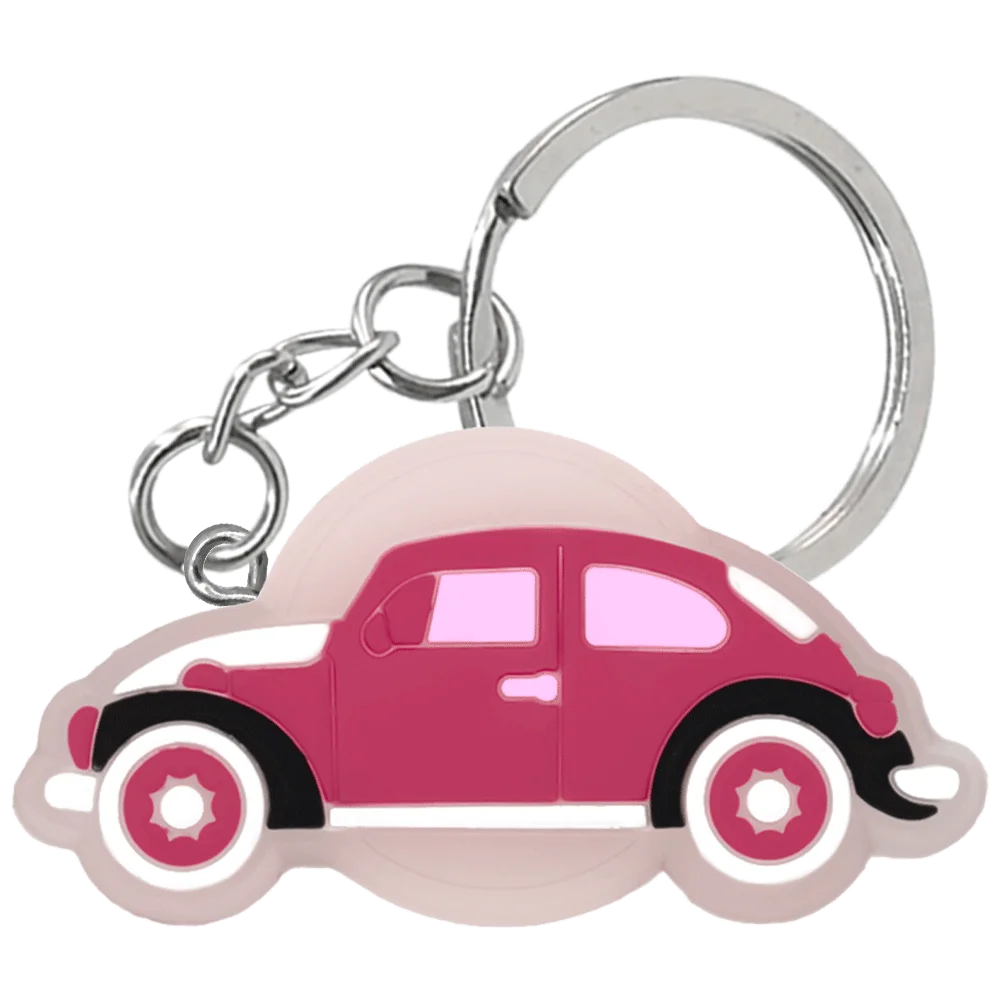 1PCS LED Keychains New Arrival Cute Unicorn Joystick Pig Flower Cat Cow Luminous Keyring Accessories for Car Women Men Key Gifts