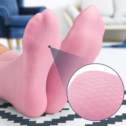 Moisturizing Silicone Socks, Reusable Men's and Women's Pedicure Socks for Dry, Cracked and Rough Foot Skin, Highly Elastic, Non