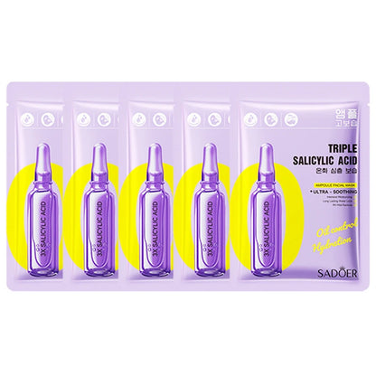 5/10pcs SADOER Nicotinamide Vitamin C Face Mask Hyaluronic Acid Moisturizing Hydrating Facial Masks Korean Cosmetics Skin Care