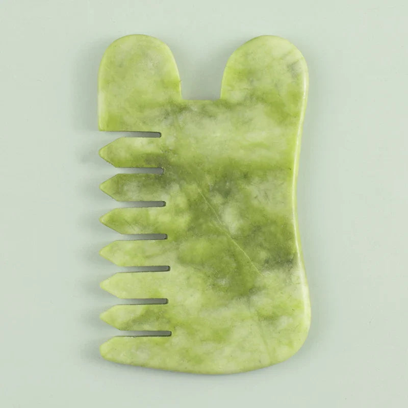 100% Natural Jade Stone Gua Sha Skin Massager For Face Comb Body Acupuncture Stick Beauty Health SPA Anti Aging Wrinkle Tighten