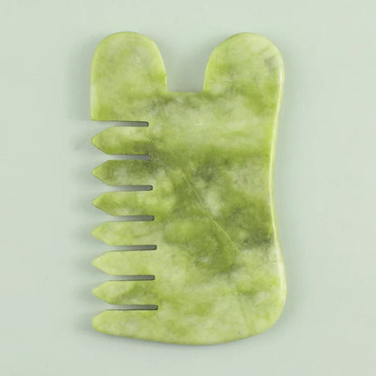 100% Natural Jade Stone Gua Sha Skin Massager For Face Comb Body Acupuncture Stick Beauty Health SPA Anti Aging Wrinkle Tighten