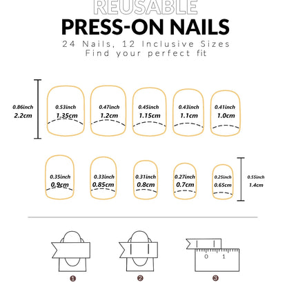 24PCS Rectangular Fake Nails Cute Heart-Shaped Nude Fake Nails Pointed French Valentine's Day Nails Suitable For Women And Girls