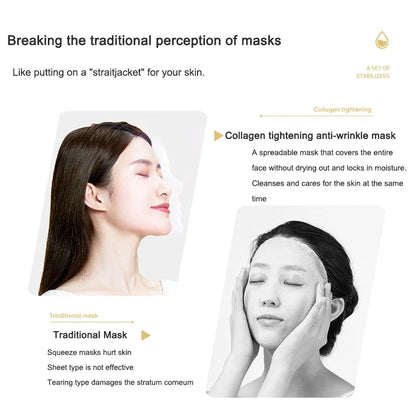 Korea Miracle Face Mask Peptide Essence Face Lifting Firming Hyaluronic Acid Fine Lines Moisturising SPA Skin Care Beauty