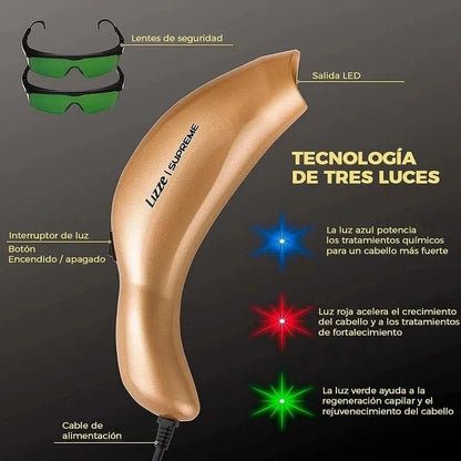 Madakoo Tri-Chroma Photon Therapy Device LED Scalp Care Hair Growth 630nm/525nm/465nm Head Massage Instrument for Beauty Health