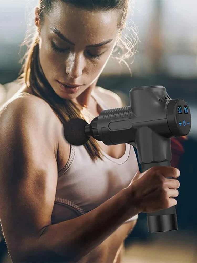 Deep Tissue Massage Gun Portable Facial Muscle Massager Massage Pistool For Back Neck Body Muscle Fitness Tool