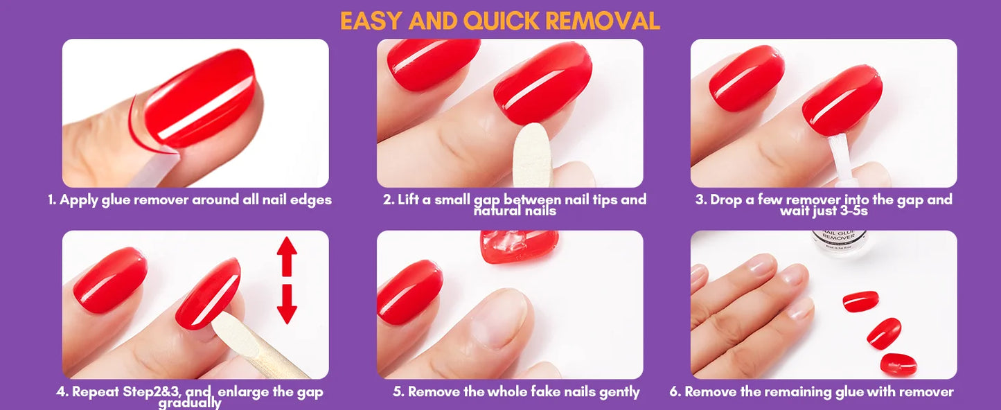 Makartt Nail Gel Glue for Press On Nails Soft Acrylic Gel Nail Tips Fake Nails,Super Strong Glue Easy to Control No Lamp Needed