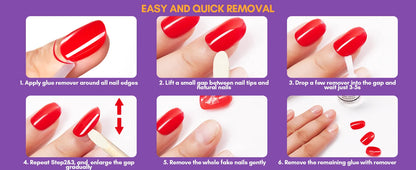 Makartt Nail Gel Glue for Press On Nails Soft Acrylic Gel Nail Tips Fake Nails,Super Strong Glue Easy to Control No Lamp Needed