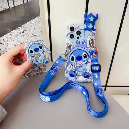 For iPhone 17 16 15 14 13 12 11 XR Xs 8 7 6 Pro Max mini Plus e Pacifier Case With Holder Rope