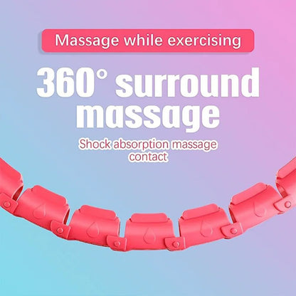 24-Sections Smart Sports Circle Adjustable Thin Waist Massager Fitness Gym Ring Fitness Equipment Waist Easy Weight Loss