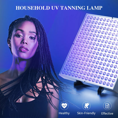 NEW 225PCS Lamp Blue Light Cold Laser LEDs Face Tanning Solarium Lamp with Stand， Beauty Skin Care For Body & Face Equipment 45W