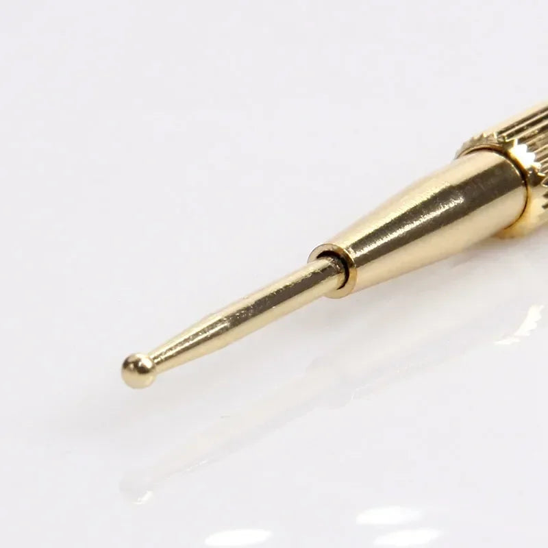 Facial Reflexology Massage Tool Retractable Acupuncture Pen Double Headed Spring Ear Care Tool Point Probe Pen Massager for Face