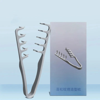 Fluffy Texture Styling Comb Volumizing Wide-Tooth Hairbrush Curling Tools Fluffy Roots Hair Seam Cover Bangs Hairdressing Comb