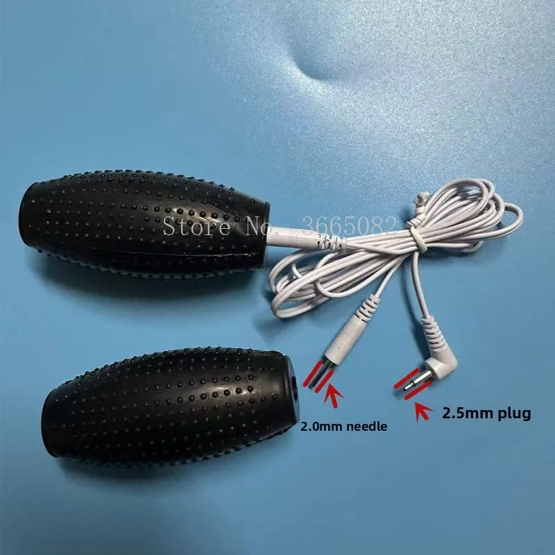 2pcs Hand Shock Conductive Rods for TENS EMS Massager Stimulator Hands Electrode Stick/with 1pcs Connecting Cable/Massager