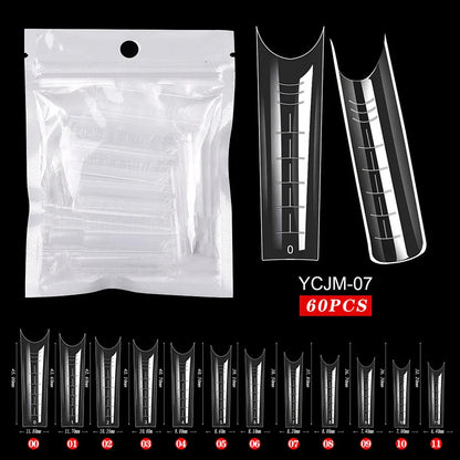 Extension False Nails Art Tips Acrylic Fake Finger Gel Polish Mold Sculpted Full Cover Press on Nails Manicures Accessories Tool