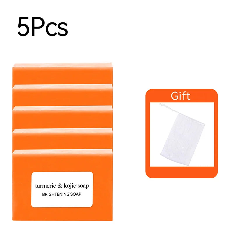 100g Turmeric Soaps Glow-skin Brightening Exfoliates Skin Soaps Multi-purpose Facial Care Supplies for Acne Body Skin Care New