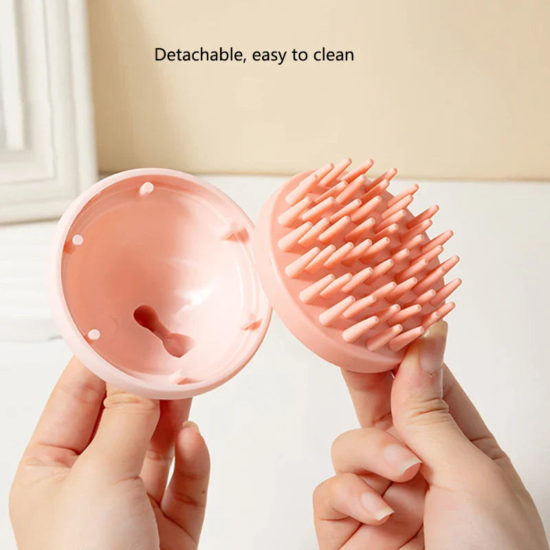 Silicone Shampoo Scalp Hair Massager Head Body Massage Comb Scalp Massage Brushes Comb Spa Massage Brush Dual Use of Dry and Wet