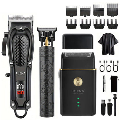 hiena 212 Professional Hair Cutter Mans Hair Clipper Set Metal Electric Cordless Hair Trimmer for Barber LCD Display Hair cutt