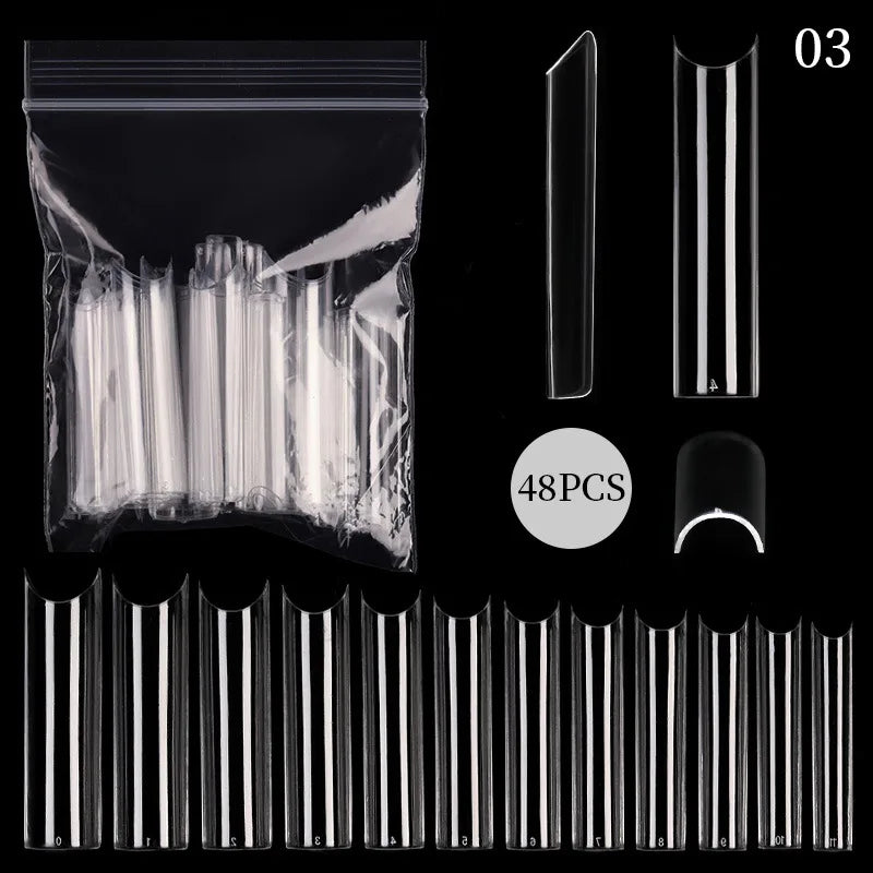 Extension False Nails Art Tips Acrylic Fake Finger Gel Polish Mold Sculpted Full Cover Press on Nails Manicures Accessories Tool