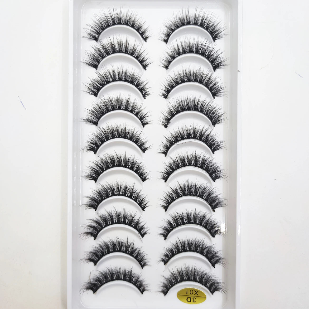 20 Style 10 Pairs Natural 3d Mink Lashes Soft False Eyelashes Cross Messy Dense Eye Lashes Extension Makeup Faux Cils Maquillaje