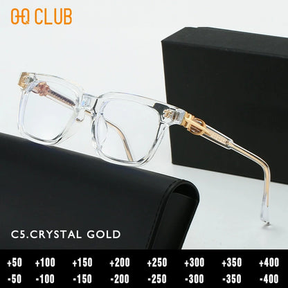 O-Q CLUB Plus Reading Glasses Men High Quality Lunettes De Lecture Men's Eyeglasses Blue Light Lenses to Read Women's Eyepieces