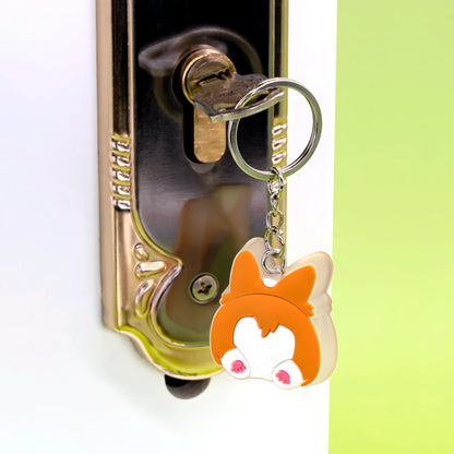 1PCS LED Keychains New Arrival Cute Unicorn Joystick Pig Flower Cat Cow Luminous Keyring Accessories for Car Women Men Key Gifts