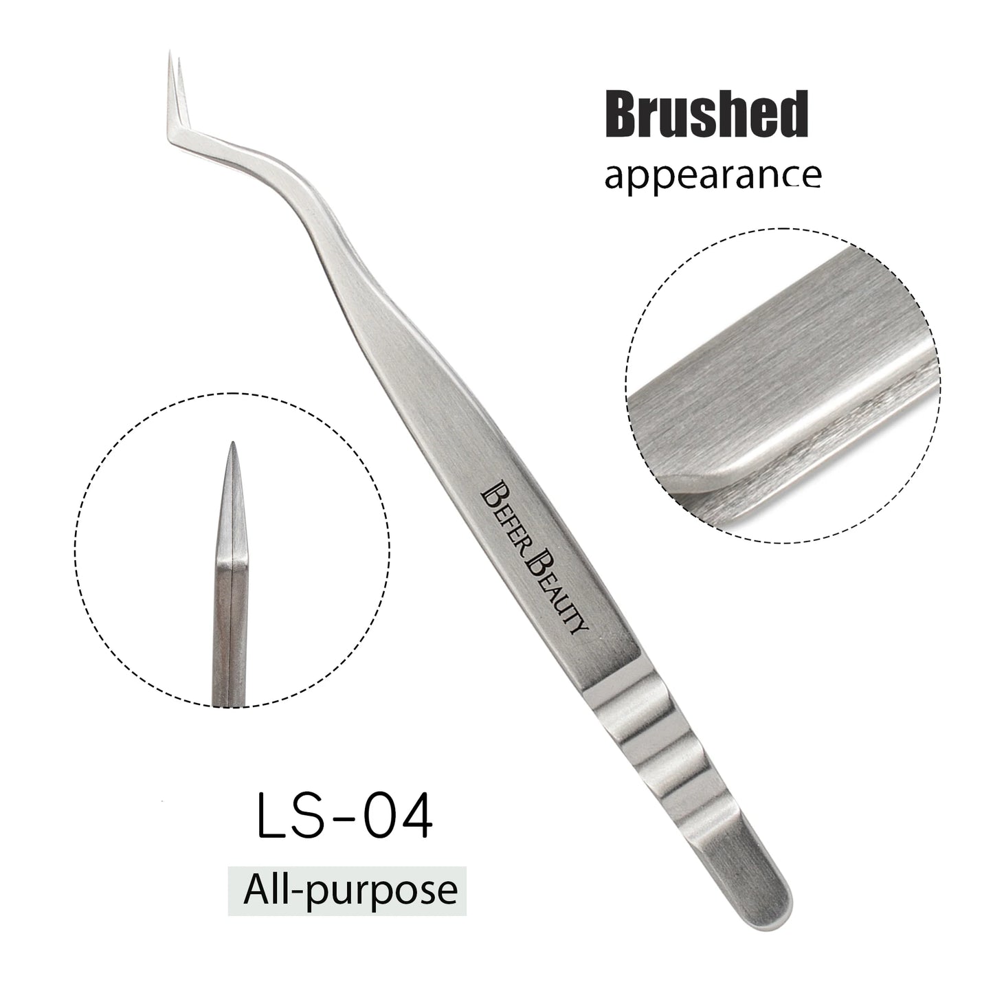 Anti-Static Tweezers Eyelash Extension Professional High Precision Volume Tweezer Stainless Steel Tweezers Antislip Makeup Tool