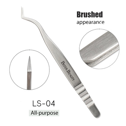 Anti-Static Tweezers Eyelash Extension Professional High Precision Volume Tweezer Stainless Steel Tweezers Antislip Makeup Tool