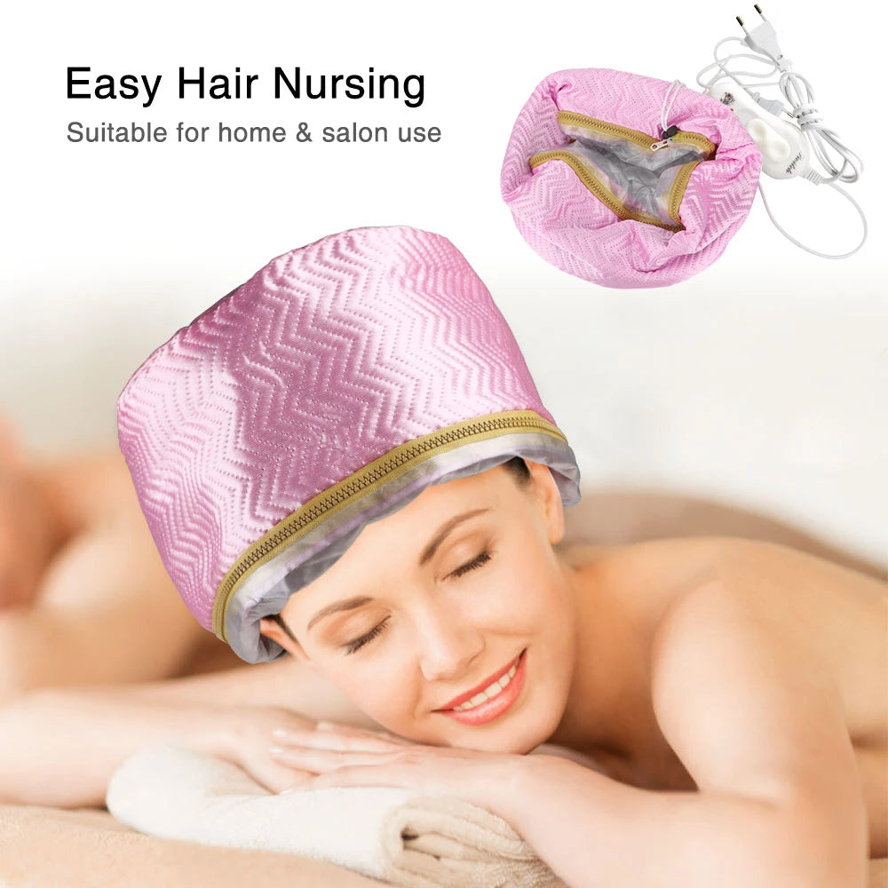 Thermal Treatment Hair Cap Heating Electric Hair Cap Nourishing Hair Mask Baking Oil Cap Hair Dryer Heat Hat Hair Care