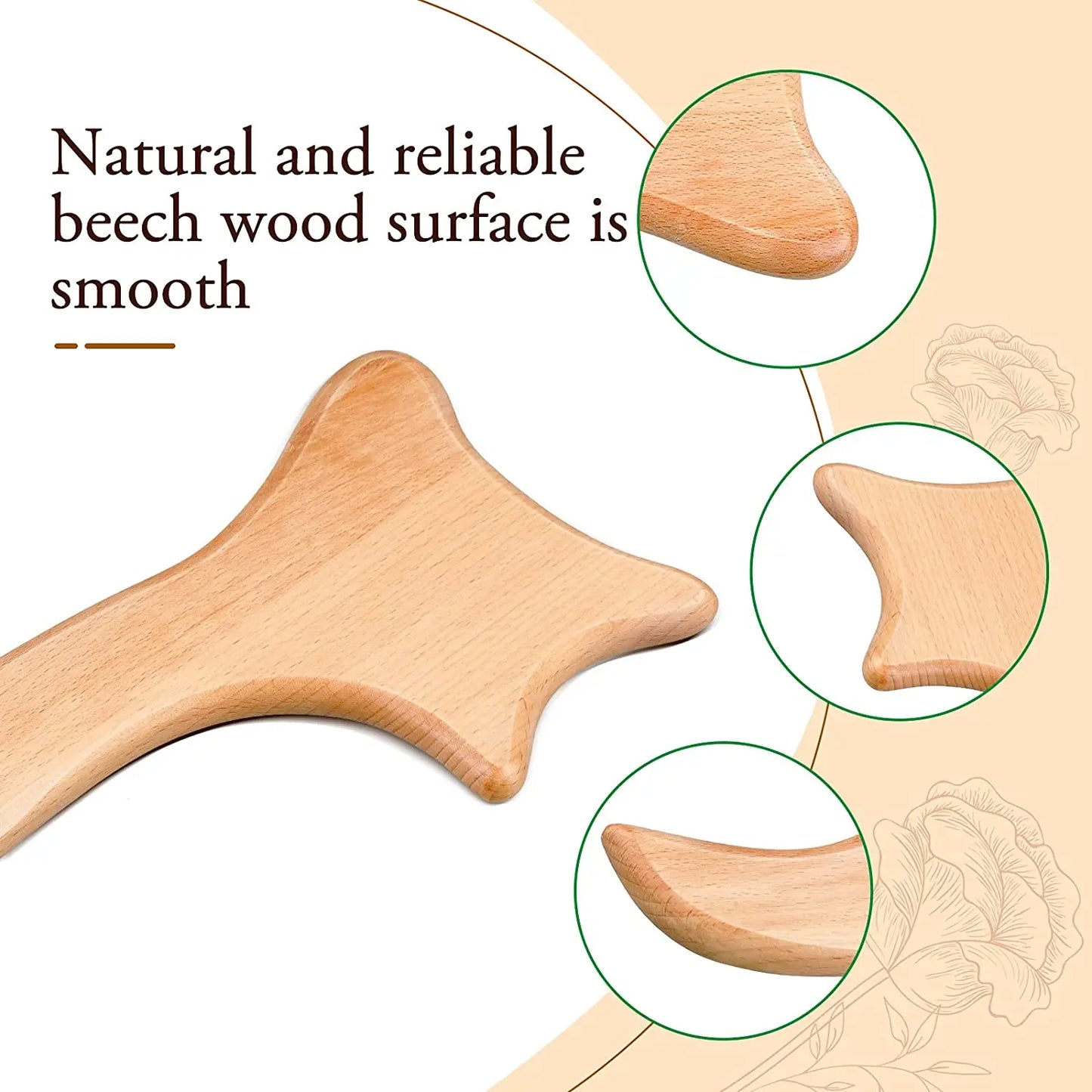 Wood Therapy Massage Maderoterapia Massager Roller Anti Cellulite Slimming Gua Sha Massager For Body Back Foot Masajeador