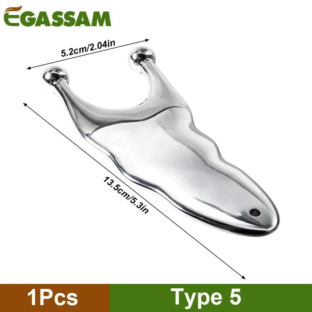 1Pcs Stainless Steel Gua Sha Scraper Physical Therapy Fascia Knife Myofascial Release IASTM Tools Physiotherapy Knife