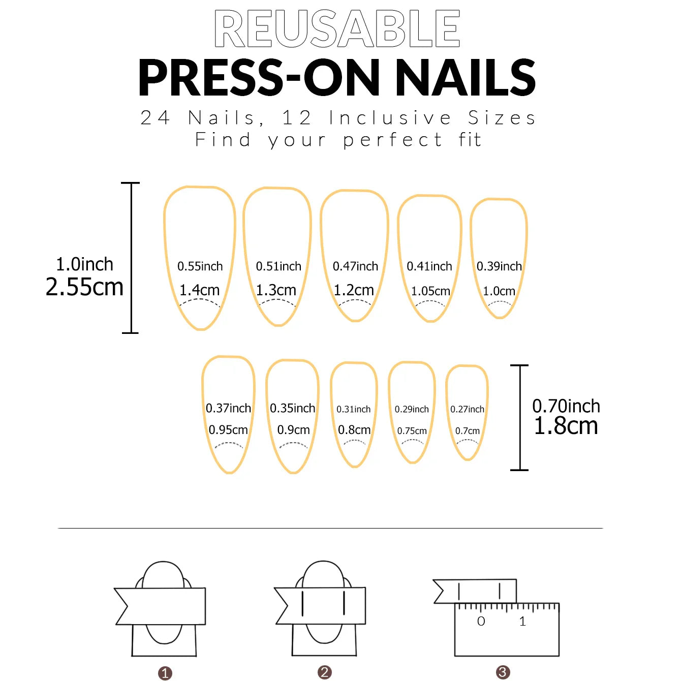 24PCS- white almond fake nails, red love pattern decoration, exquisite elegance, fashion generous, suitable for dating, dinner,