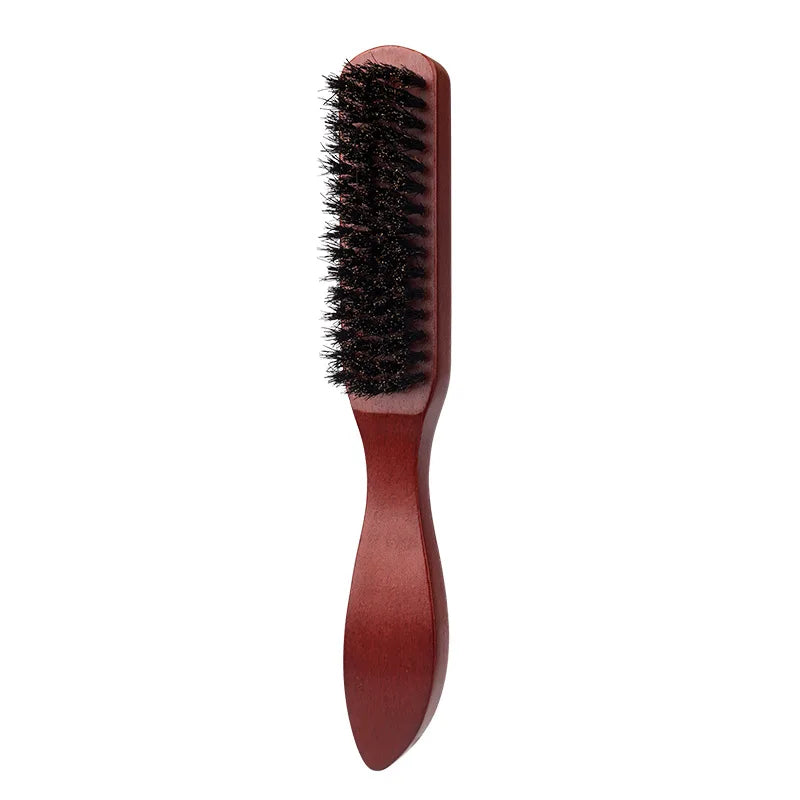 1/2/4/5pcs Wild Boar Bristle Hair Brush and Comb Set, Edge Control Styling Tools，Nylon Bristles, ABS Handle