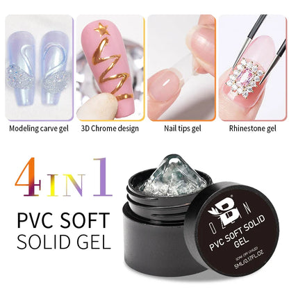 BOZLIN 5ml Sparkling Chameleon Mica Shell Gel Polish Colorful Sequins Manicure Semi Permanent Soak Off Nail Art Gel Varnish
