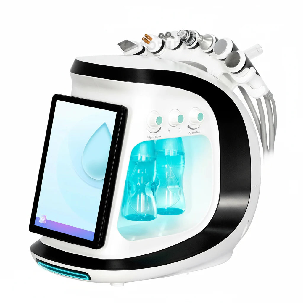 Intelligent Ice Blue Skin Management System – Hydro Facial Device For Wrinkle Reduction And Skin Care