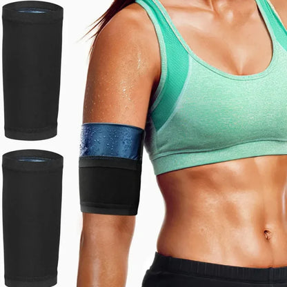 1Pair Arm Slimming ShaperS Compression Wrap Sport Sauna Sweat Bands for Weight Loss Women Workout Fitness Arm Trimmer Strap