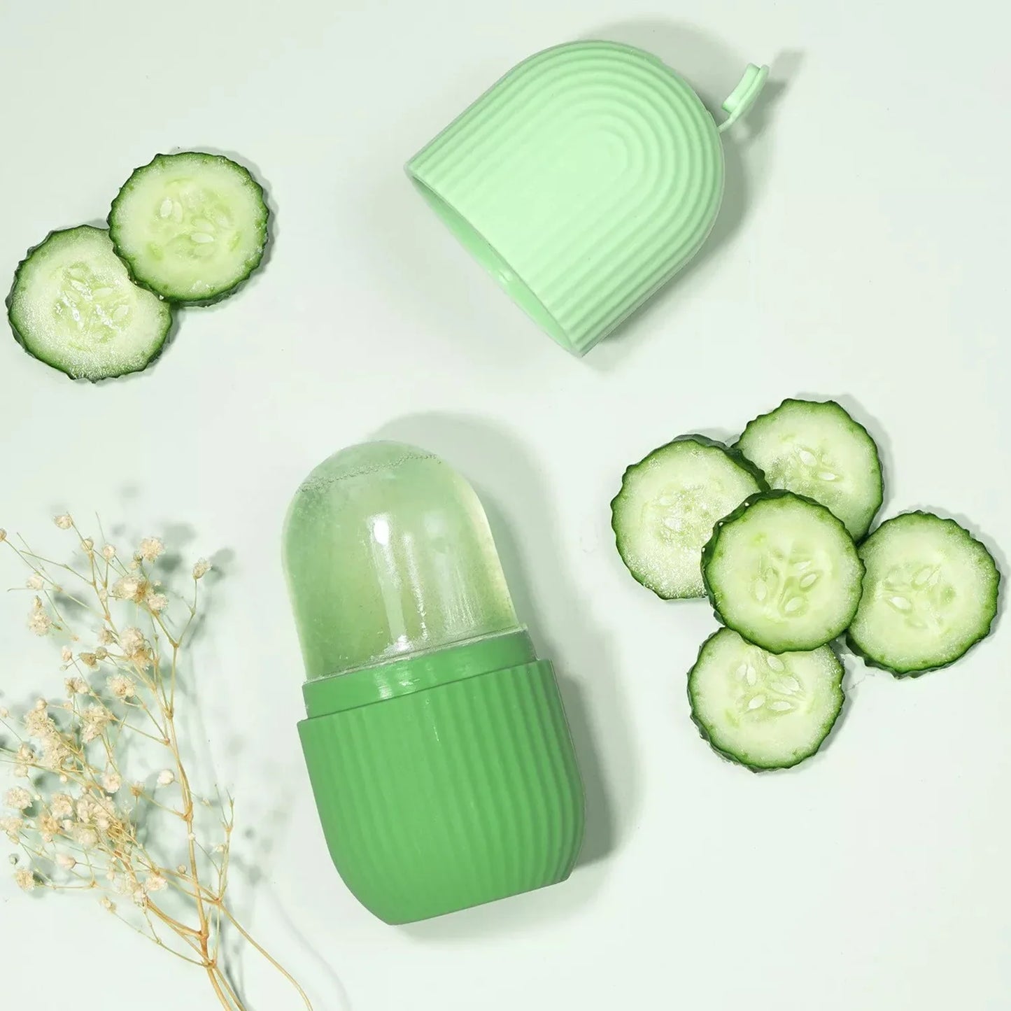 Silicone Ice Mold For Face Beauty Facial Ice Cube Mold Ice Roller For Face And Eye Icing Gua Sha Face Massage Skin Care Tool