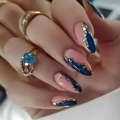 24pcs French Almond Press on Nails Leopard Print False Nails 3D Bow Wearable Stick-on Nails Fake Nail Uñas Накладные Ногти 네일팁