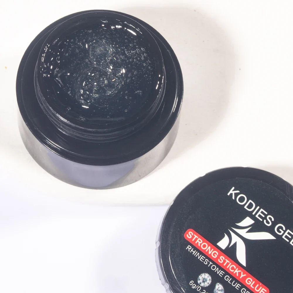 KODIES GEL Super Strong Nail Glue Rhinestones Adhesive Nail Art Sticky Gel Glue For Rhinestone Gem Jewelry Nail Art Decorations