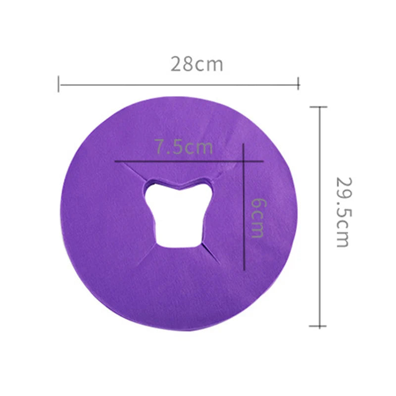 100pc/bag Disposable Massage Table Sheets Headrest Pads Face Pillow Cover Cushion Cover Sheet for Massage Beauty Salon Dedicated