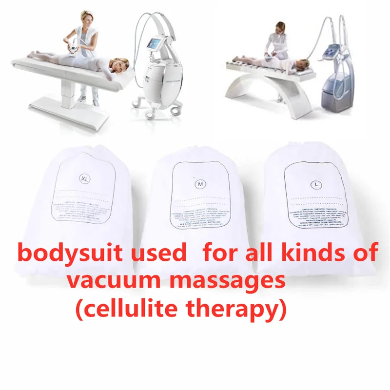 10pcs white bodysuit body suit massage suits disposable vacuum massages costumes for vacuum body massage machine