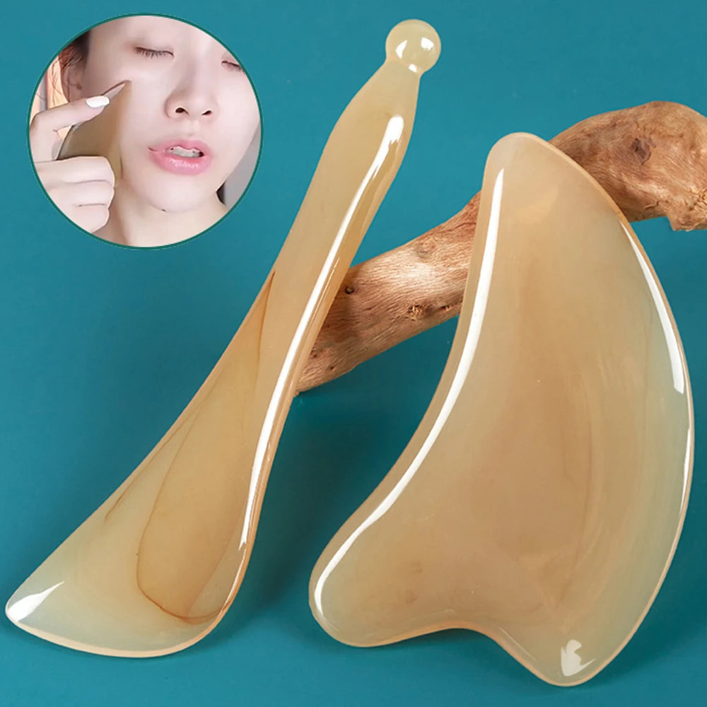 Skin Scraping Resin Gua Sha Massage Board Guasha Tools Plate Face Lifting SPA Massager Scrapers Tools Neck Back Body Legs