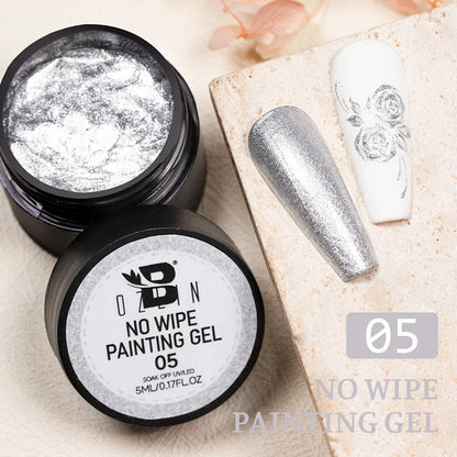BOZLIN 5ml Sparkling Chameleon Mica Shell Gel Polish Colorful Sequins Manicure Semi Permanent Soak Off Nail Art Gel Varnish