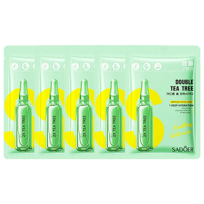 5/10pcs SADOER Nicotinamide Vitamin C Face Mask Hyaluronic Acid Moisturizing Hydrating Facial Masks Korean Cosmetics Skin Care