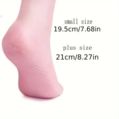 Moisturizing Silicone Socks, Reusable Men's and Women's Pedicure Socks for Dry, Cracked and Rough Foot Skin, Highly Elastic, Non