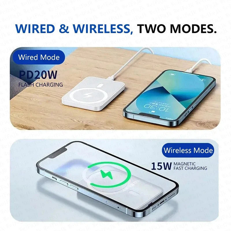 Original Magnetic Powerbank External Spare Battery Portable Wireless Charger Fast Charging For Apple iPhone Magsafes Power Bank